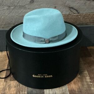 NWT Goorin Bros. Dean the Butcher Fedora - Seagrass - Size Large - Made in USA